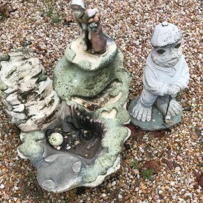 Yard Sculptures Golf Theme