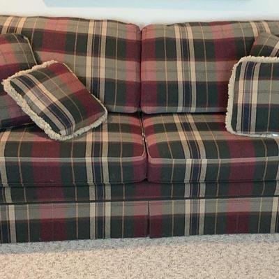 Plaid Sofa 