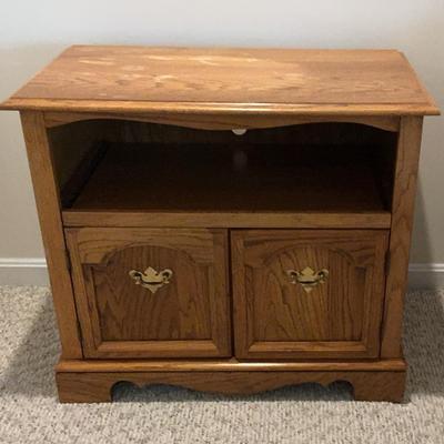Solid Wood Storage With Hidden Wheels
