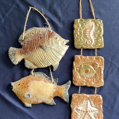 Lot Of Ceramic Coastal Wall Art