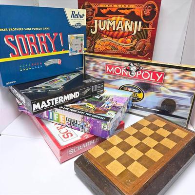 Family Board Games: Sealed NASCAR Monopoly, Scrabble, Life, Chess, Sorry & More