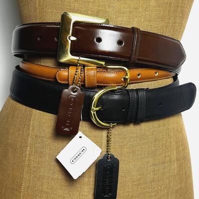 Coach Leather Belts (3) 