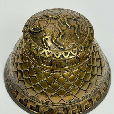 Arts & Crafts Marshall Fields Bronze Inkwell - 4”h