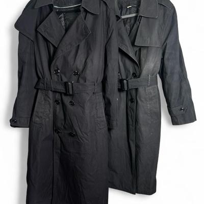Vintage DSCP Garrison Collection Trench Coats (2) Men’s & Women’s 