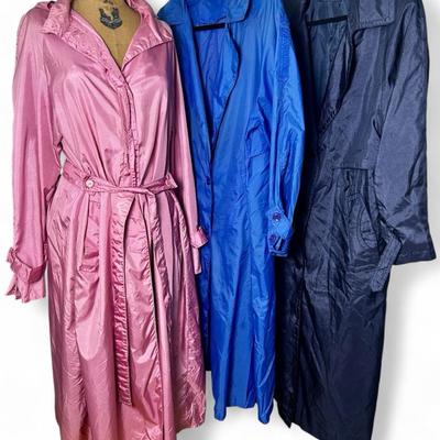 Vintage Totes, Utex50, & Charles River Lightweight Trench Coats - Size M