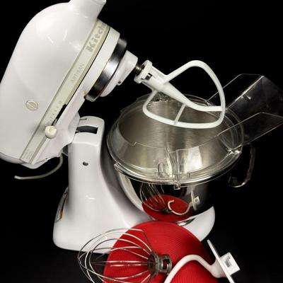KitchenAid Artisan Stand Mixer With Bowl & Attachments - White, Model Ksm150Psww