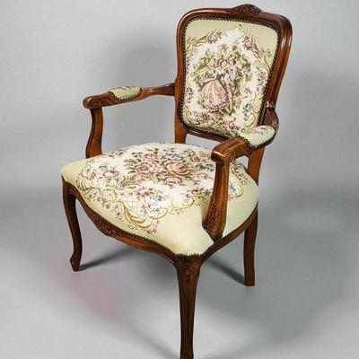 Needlepoint Parlor Chair - 24x20x35”