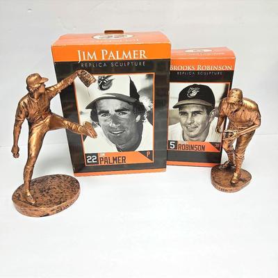 Baltimore Orioles Brooks Robinson & Jim Palmer Replica Sculptures In Boxes