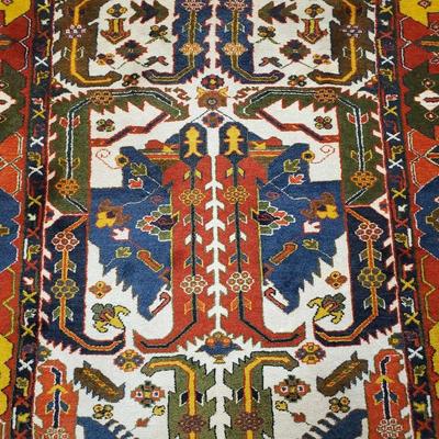 Hand Woven Kazak Style Runner Rug - 2'8.5" x 11'6"