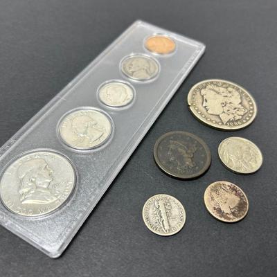 1953 90% Silver Proof Set, 1886 Morgan Silver Dollar, More US Coins