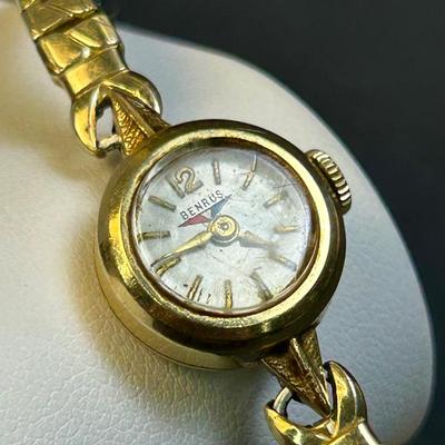 Vintage Benrus 14K Gold (Marked) Ladies Watch 