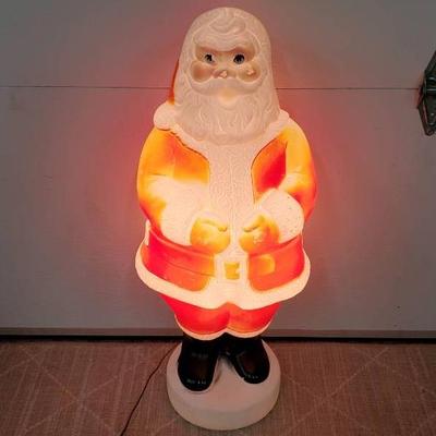 Vintage Empire Blow Mold Santa - 34”h