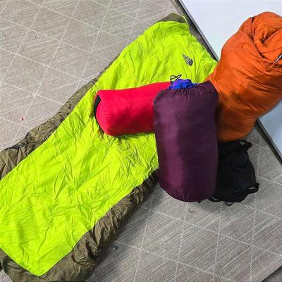 Sleeping Bags: Kelty Built, North Face, Yellowstone (2) & Sierra Designs