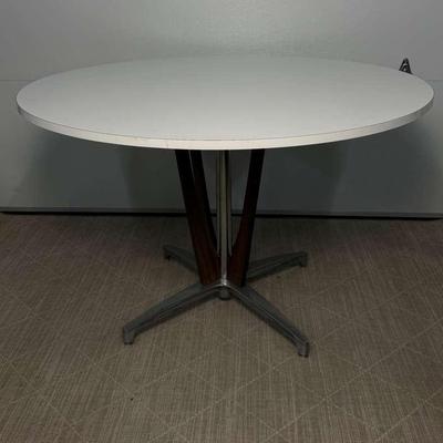 MCM Chromcraft White Formica Table - 47.5x30”