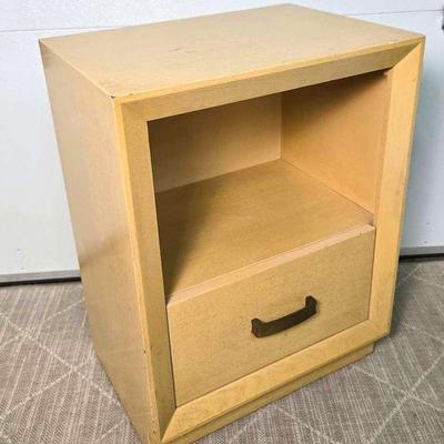 Mid Century John Stuart Blond Bedside Table / Nightstand