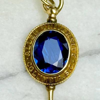 10K Gold Allen University Pendant / Pin