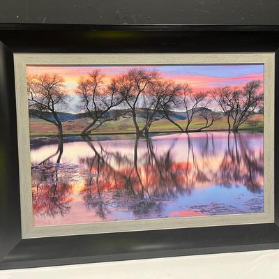 "Lake Reflections" Framed Wall Art