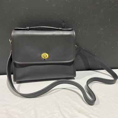 Coach Cowhide Black Leather Bag