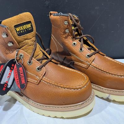 Wolverine Since 1883 Leather Work Boots Size Men's 8.5