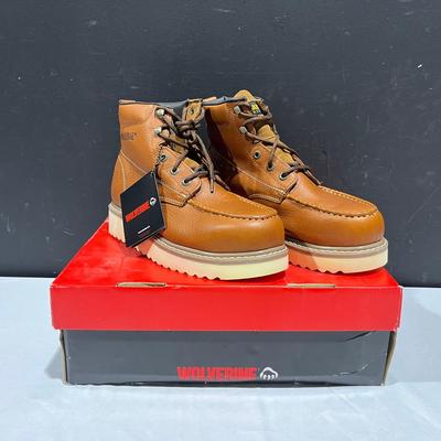 Wolverine Work Wedge 6" Steel Toe Work Boots Size Men's 8.5