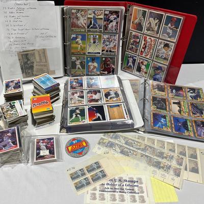 Huge Baseball Card Mystery Lot 100+ Album Pages + Much More