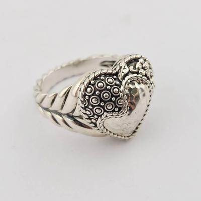 JAI By John Hardy Sterling Silver Heart Ring