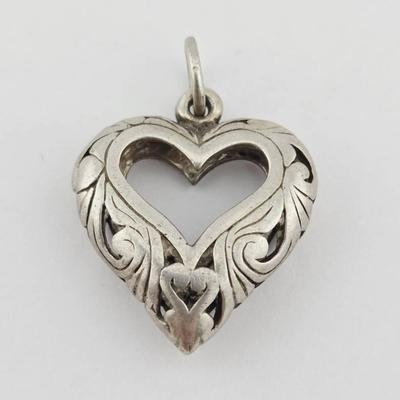 Sterling Silver Heart Pendant 