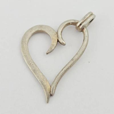Sterling Silver Heart Pendant 