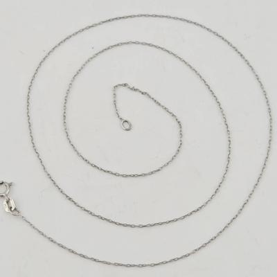 Sterling Silver Fine Link Italian Necklace 