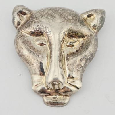 Sterling Silver Signed B.Gould Panther Brooch Pin