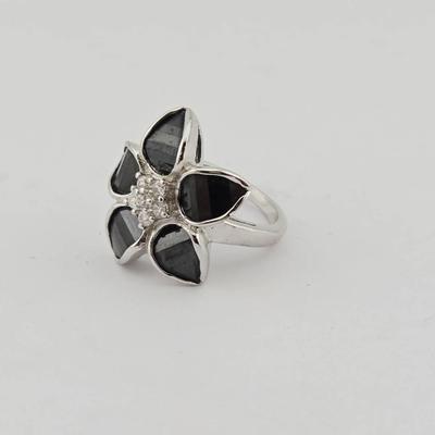 Sterling Silver Flower Ring