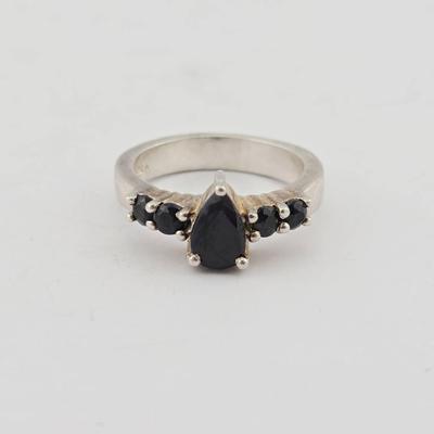 Sterling Silver Sapphire Ring