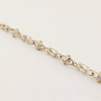 Sterling Silver Fancy Link Bracelet 
