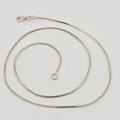 Sterling Silver Italian Rope Chain Necklace 