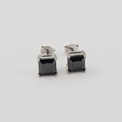 Sterling Silver Onyx Earrings 