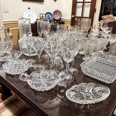 A collection of beautiful glassware.