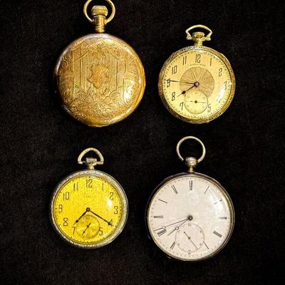 Antique pocket watches.