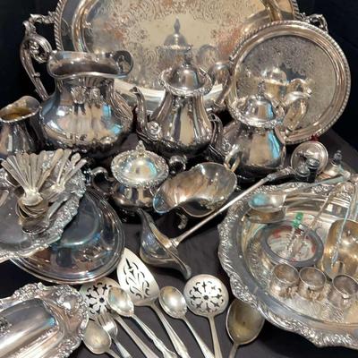 Silver Plated Collection Featuring Rochelle by Webster & Wilcox and Gorham