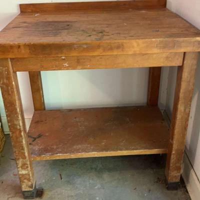 Heavy Solid Woodwork Bench