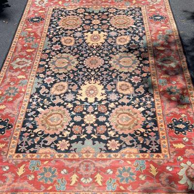 Karastan Williamsburg Wool Rug, Kurdish 559 Pattern, 5’8” x 8’11”