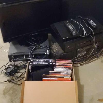Electronics Collection Featuring Samsung TV, JVC Boombox & Media Bundle