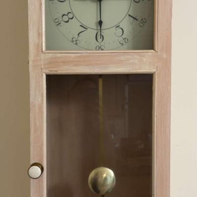 Battery Operated Wall Clock with Pendulum