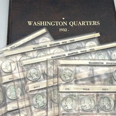 77 Different Silver Washington Quarters + 20 non silver