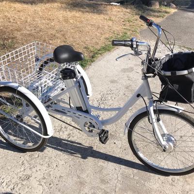 New Electric Tricycle with Baskets