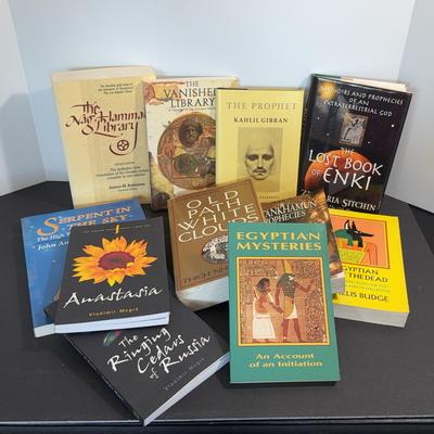 Ancient Mysteries & Esoteric Knowledge Book Lot — Egyptian Wisdom, Lost Texts, Sitchin, Gibran & Mor