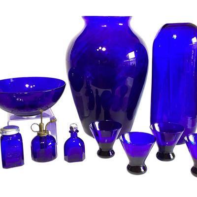 Vintage & Handcrafted Kobalt Blue Glass Collection 