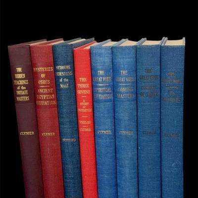 Rare R. Swinburne Clymer Esoteric Rosicrucian Book Set — Beverly Hall Corporation, 1950s Occult Myst