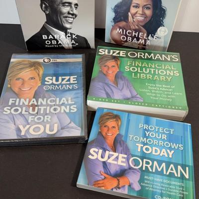 Inspirational Audiobook & Finance CD Set – Barack Obama, Michelle Obama & Suze Orman