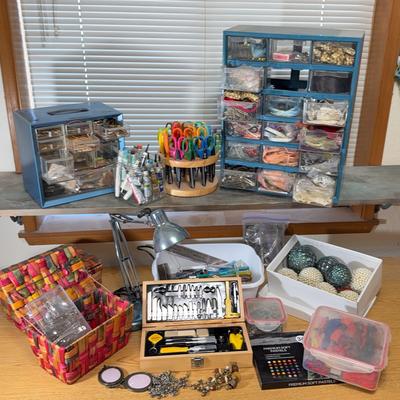 A Lot Of Assorted Craft Supplies 