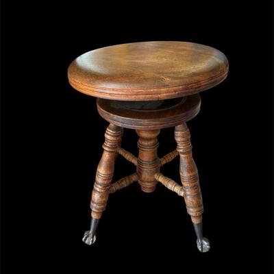 Antique Piano Stool